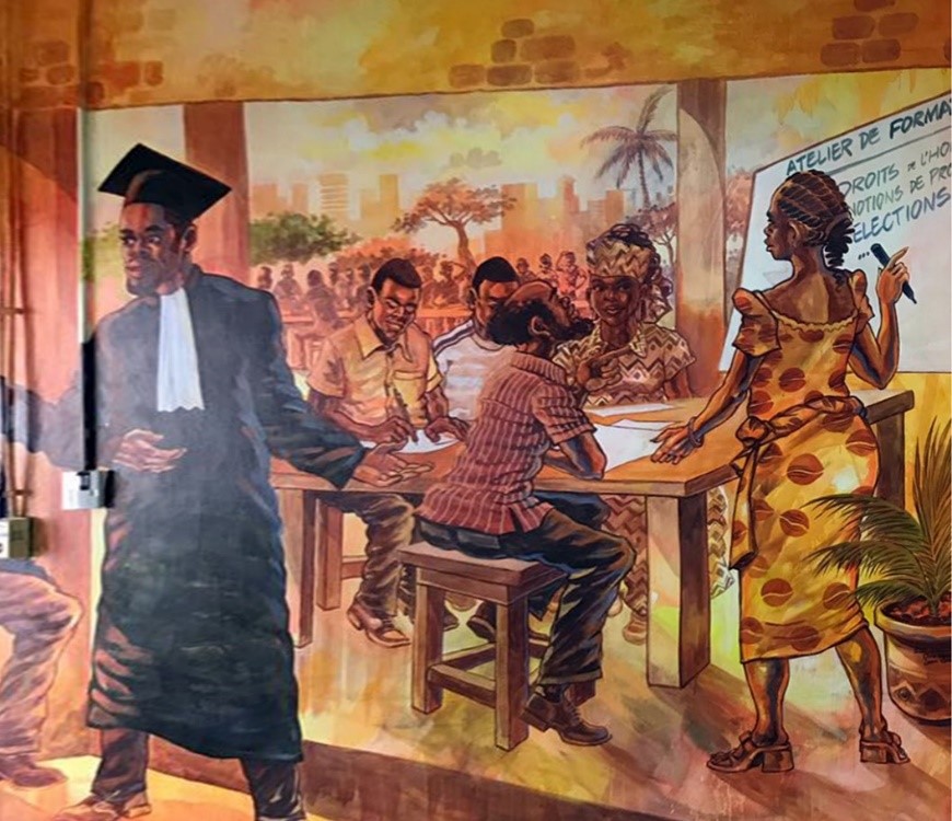 Art painted by Jason Kibiswa Bulambo.