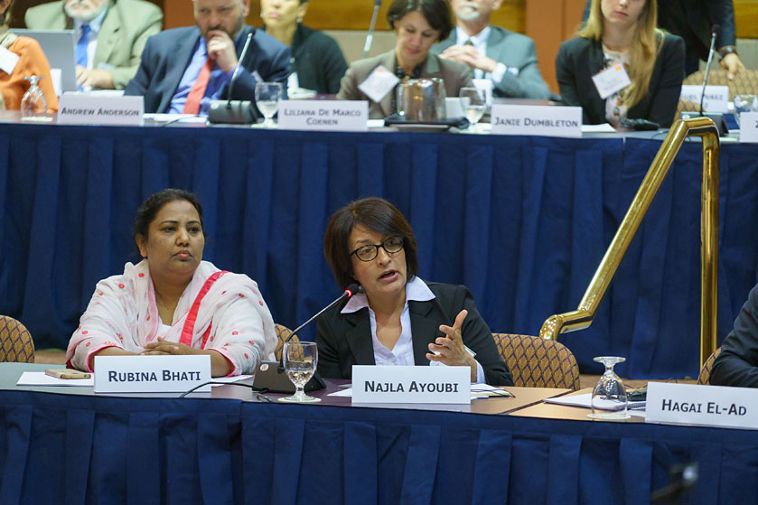 Najla Ayubi at the 2017 Human Rights Defenders Forum at The Carter Center in May.