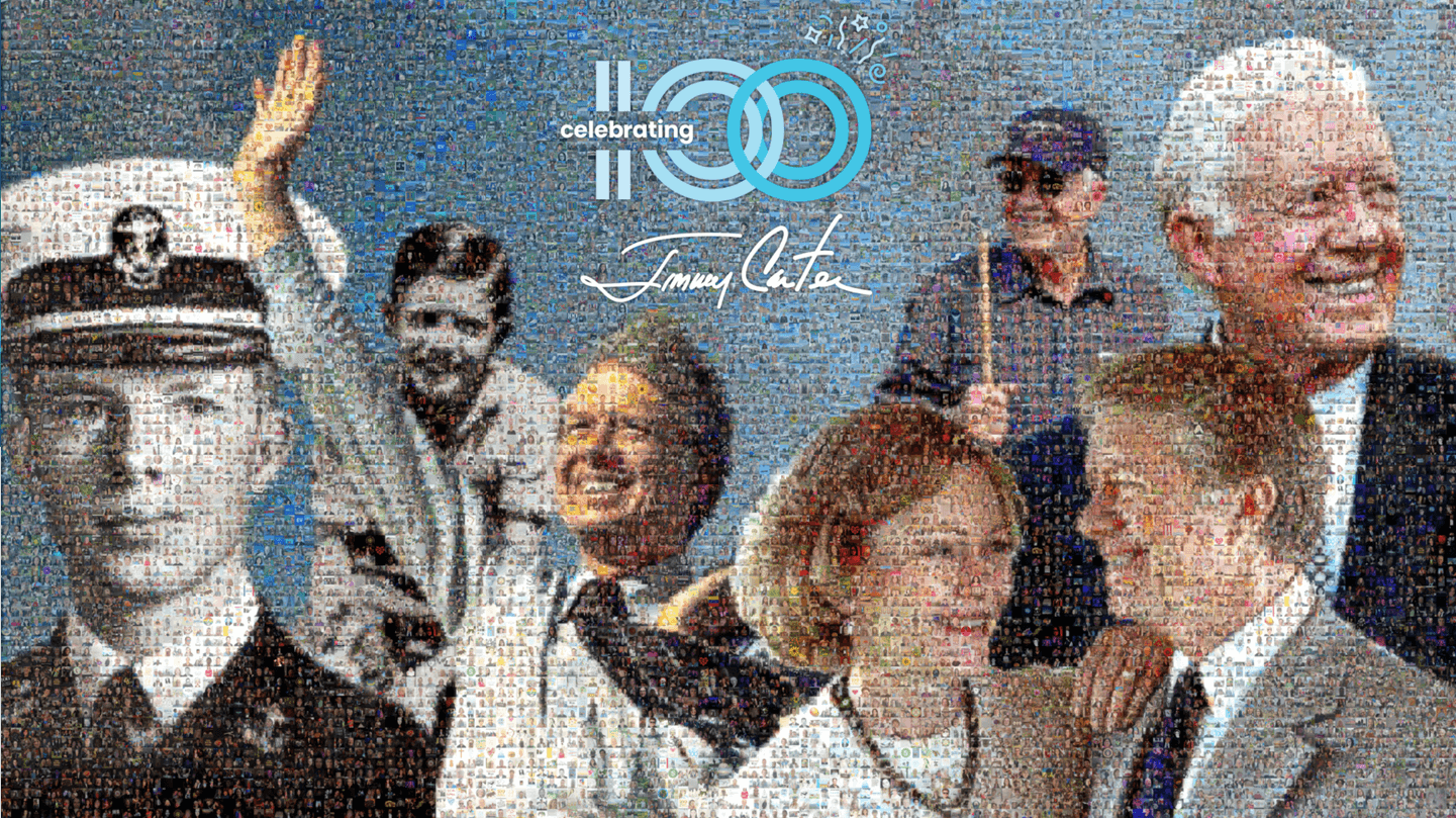 Jimmy Carter 100 mosaic