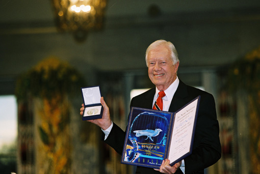 Nobel Peace Prize Ceremony, Oslo City Hall, Dec. 10, 2002.