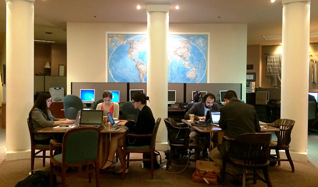 Interns working at The Carter Center