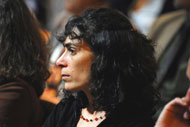 2006-2007 Rosalynn Carter Mental Health Fellow Tamar Kahn listens to a speaker during the 2006 Mental Health Fellows journalism meeting.